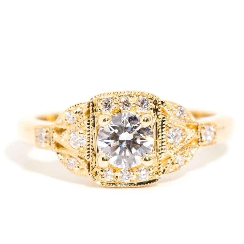 Amarina 18 Carat Yellow Gold Diamond Vintage Cluster Ring Rings Imperial Jewellery Imperial Jewellery - Hamilton 