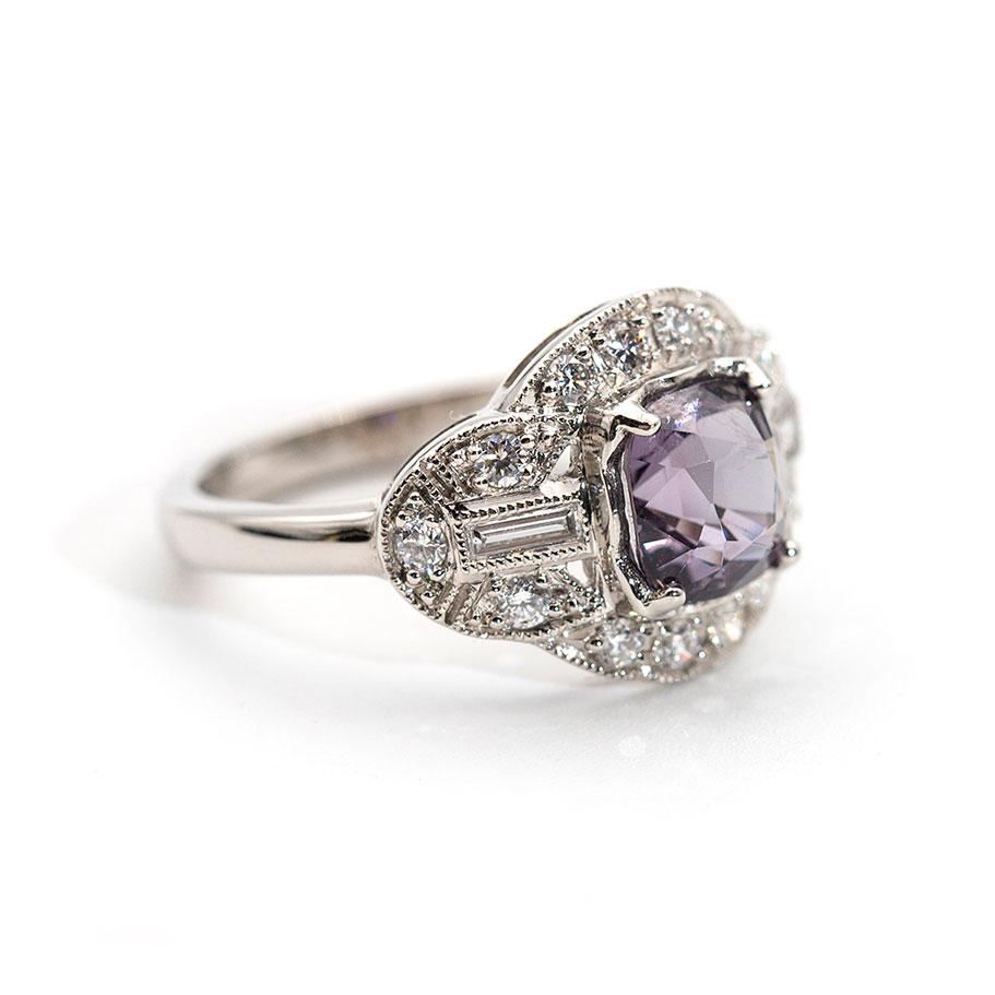 Amina Grey Spinel and Diamond Ring Ring Imperial Jewellery - Auctions, Antique, Vintage & Estate 