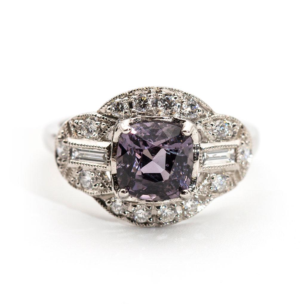 Amina Grey Spinel and Diamond Ring Ring Imperial Jewellery - Auctions, Antique, Vintage & Estate 