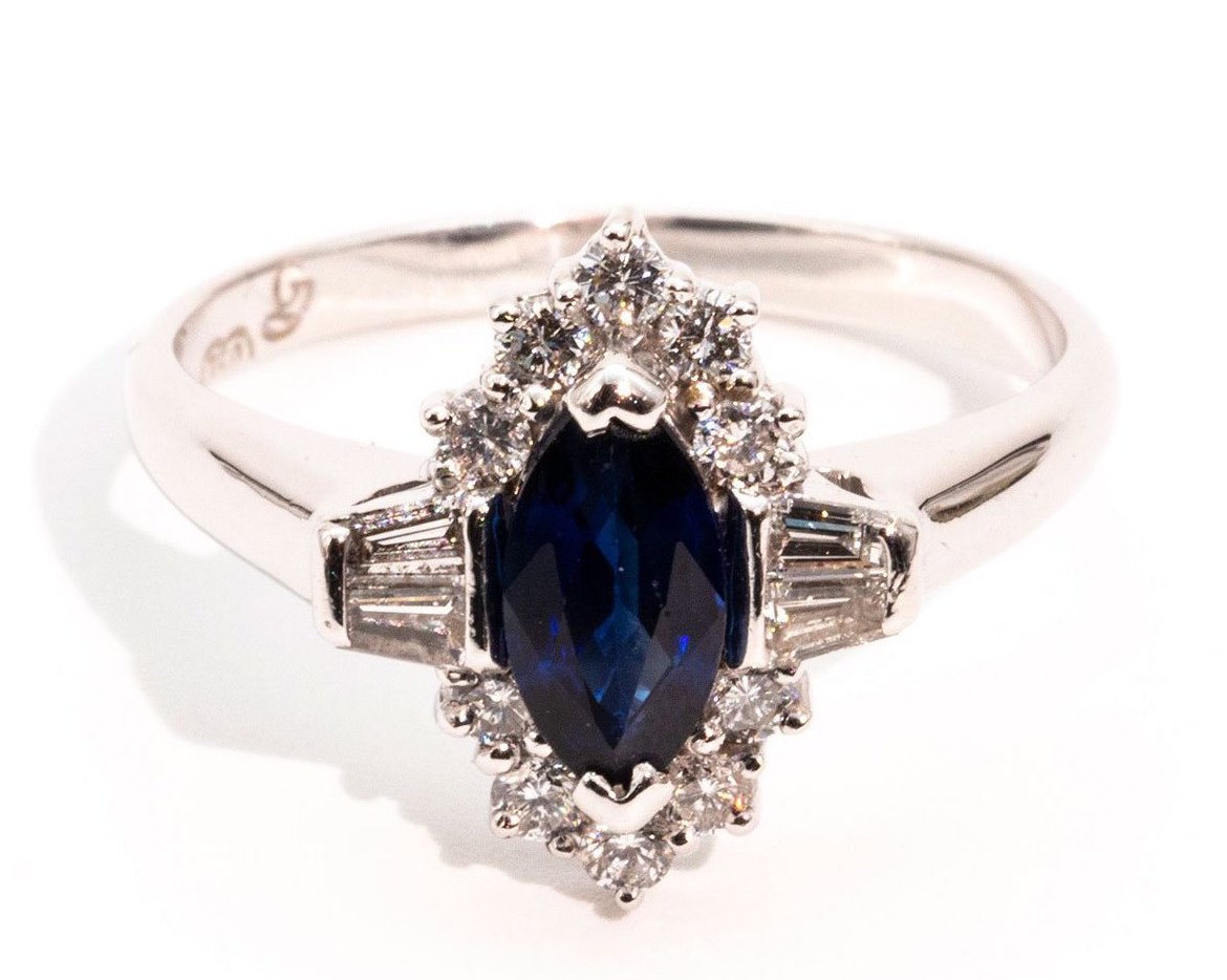 Amy Sapphire & Diamond Ring Rings Imperial Jewellery 