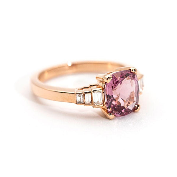 Angelina Pink Spinel and Diamond Ring Ring Imperial Jewellery - Auctions, Antique, Vintage & Estate 