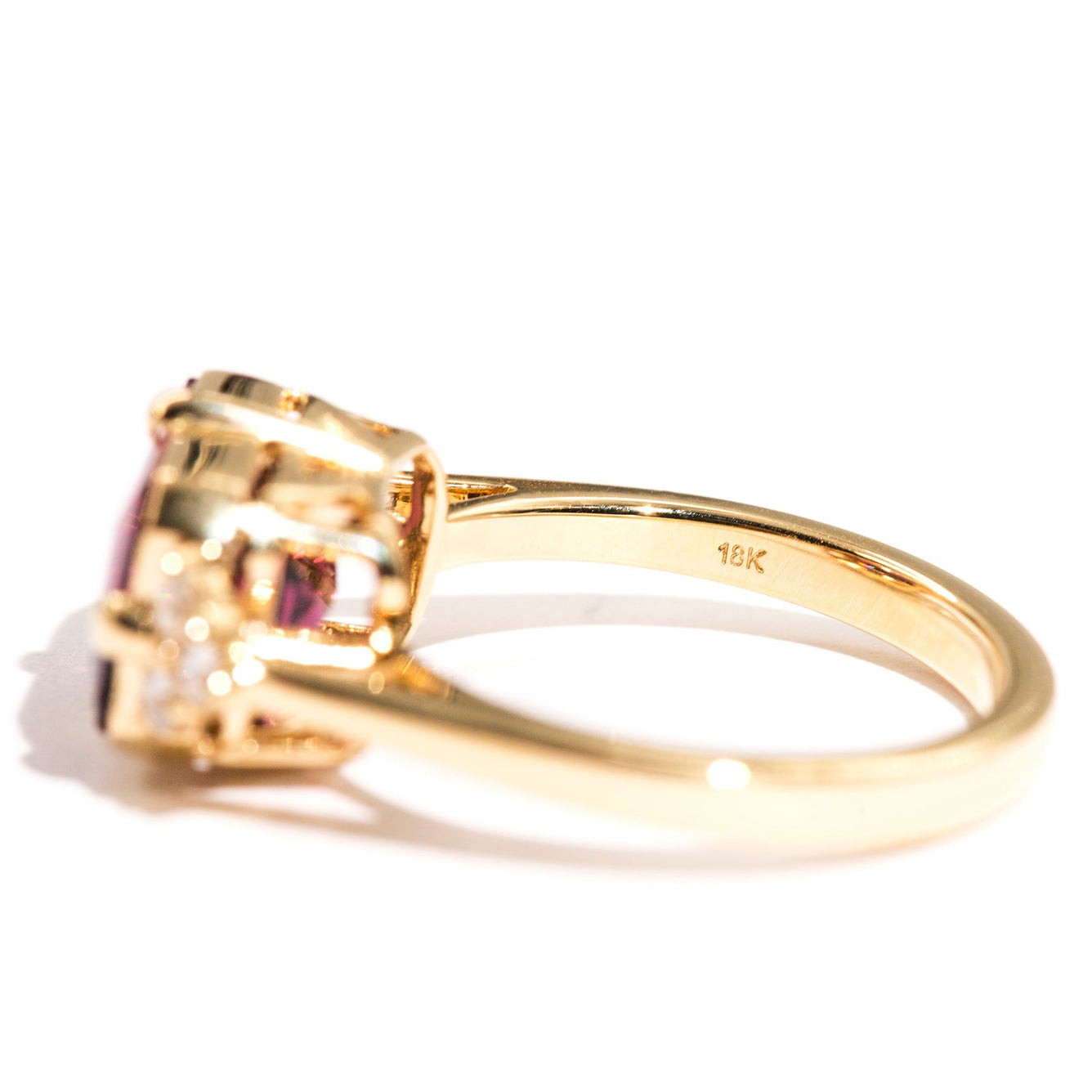 Angelita Tourmaline & Diamond Ring Ring Imperial Jewellery - Auctions, Antique, Vintage & Estate 