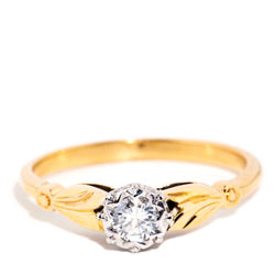 Anita 1960s Vintage Diamond Solitaire Ring 18ct Gold* DRAFT Rings Imperial Jewellery Imperial Jewellery - Hamilton 