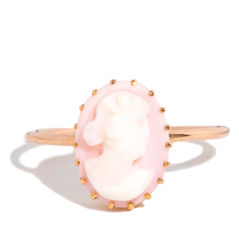 Anja 1960s Cameo 9ct Rose Gold Ring* DRAFT Rings Imperial Jewellery Imperial Jewellery - Hamilton 