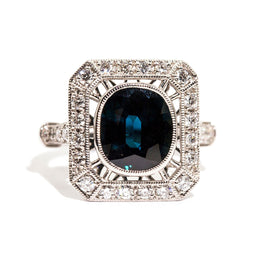 Apollo Sapphire & Diamond Ring Ring Imperial Jewellery - Auctions, Antique, Vintage & Estate 
