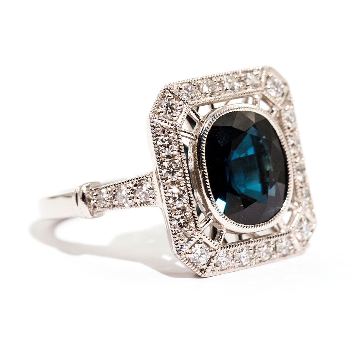 Apollo Sapphire & Diamond Ring Ring Imperial Jewellery - Auctions, Antique, Vintage & Estate 