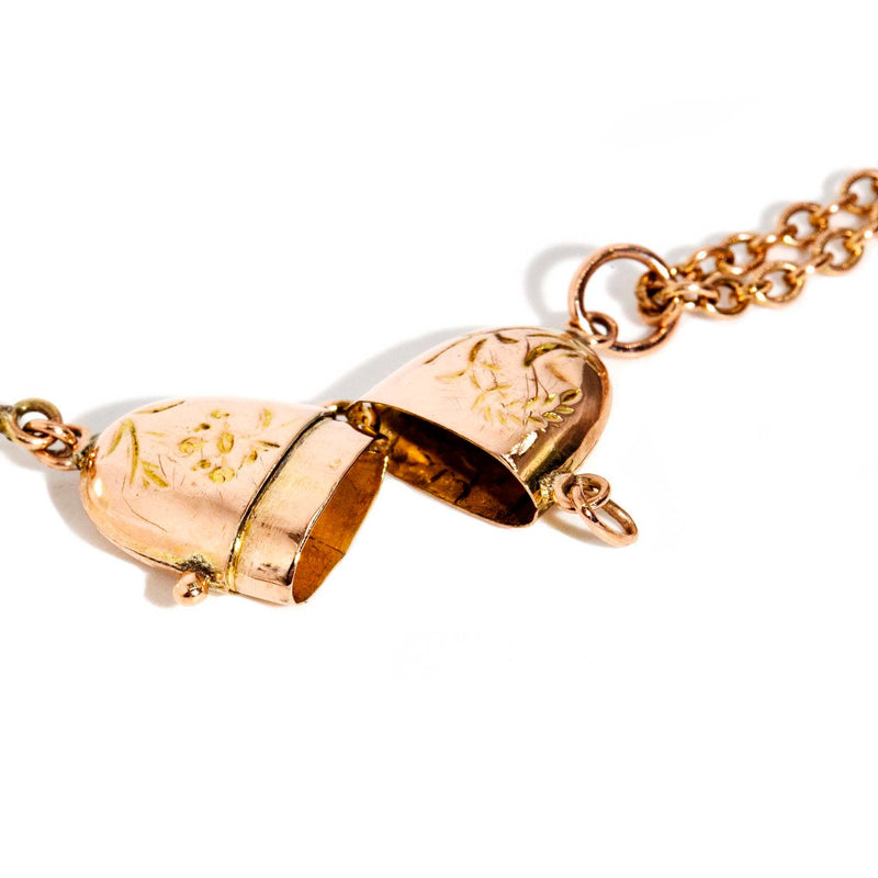 Archer 1950s Pearl Drop Capsule 14ct Pendant & 9ct Rose Gold Chain* DRAFT Pendants/Necklaces Imperial Jewellery 