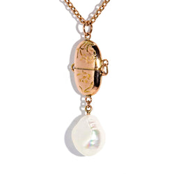 Archer 1950s Pearl Drop Capsule 14ct Pendant & 9ct Rose Gold Chain* DRAFT Pendants/Necklaces Imperial Jewellery Imperial Jewellery - Hamilton 