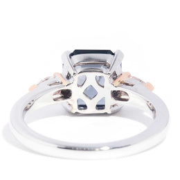 Arlo 3.01ct Purple Spinel & Pear Diamond 18ct Gold Ring Rings Imperial Jewellery