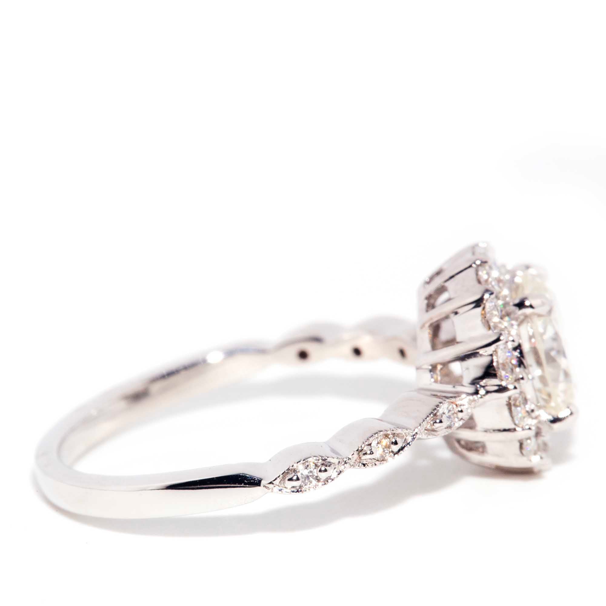 Atlas 1.27 Carat GIA Certified Diamond Halo Ring* OB Rings Imperial Jewellery 