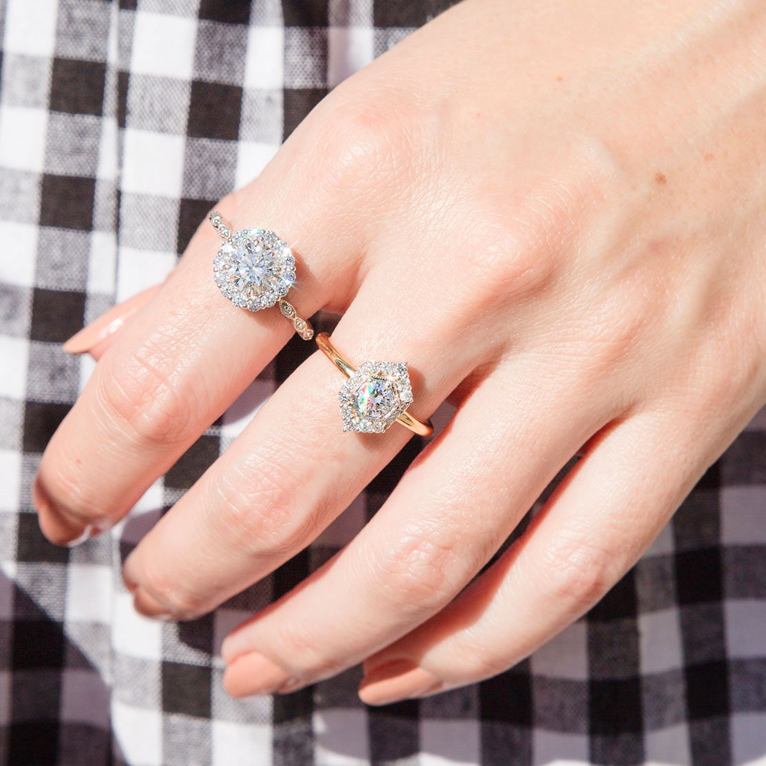 Atlas 1.83 Carat Diamond Platinum Halo Engagement Ring Rings Imperial Jewellery - Auctions, Antique, Vintage & Estate