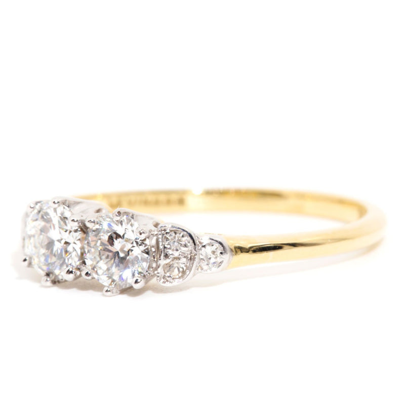 Aubrie 18 Carat Yellow White Gold Diamond Ring** Rings Imperial Jewellery 