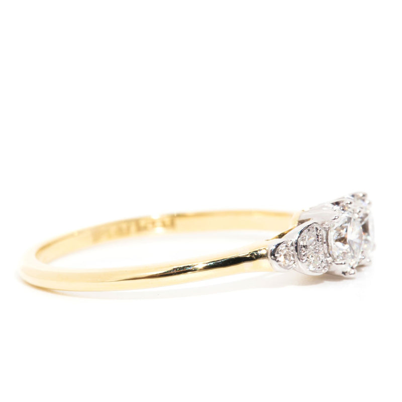Aubrie 18 Carat Yellow White Gold Diamond Ring** Rings Imperial Jewellery 