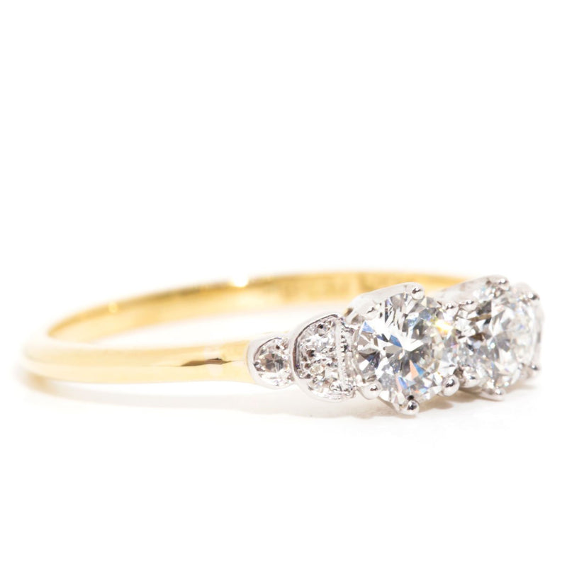 Aubrie 18 Carat Yellow White Gold Diamond Ring** Rings Imperial Jewellery 
