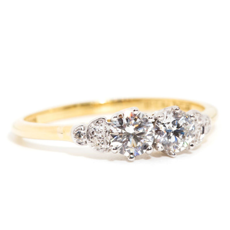 Aubrie 18 Carat Yellow White Gold Diamond Ring** Rings Imperial Jewellery 