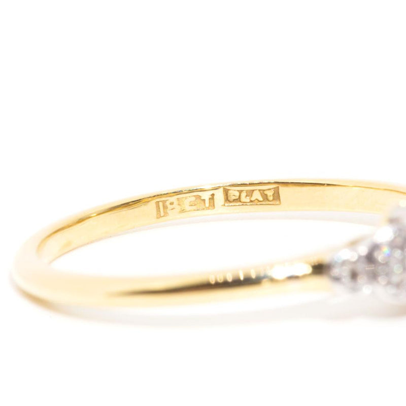 Aubrie 18 Carat Yellow White Gold Diamond Ring** Rings Imperial Jewellery 