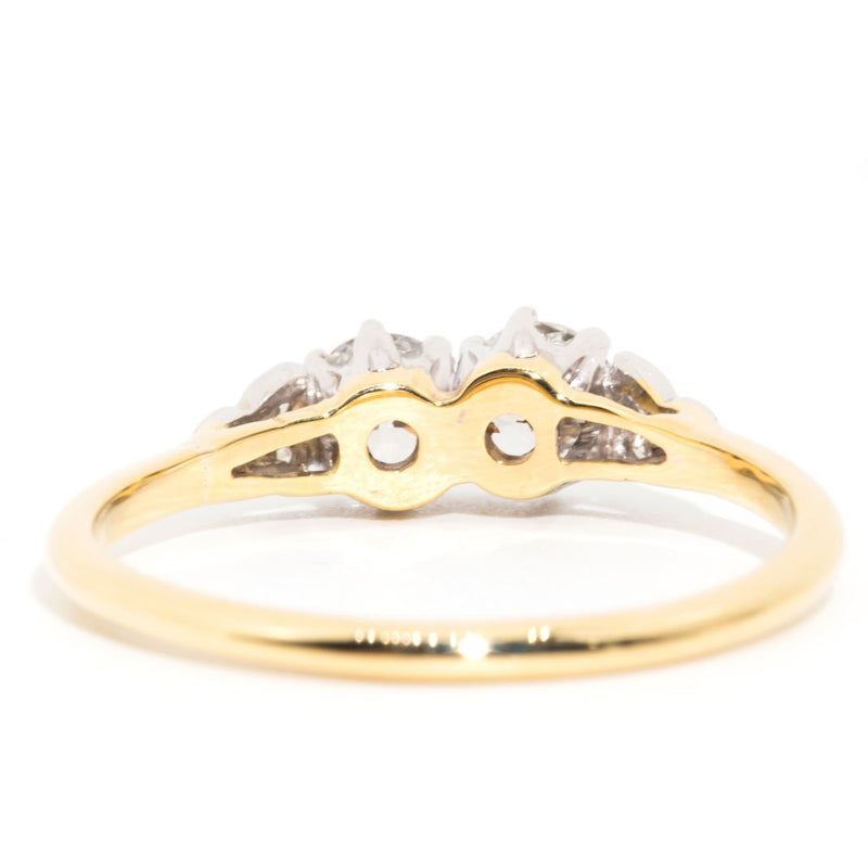 Aubrie 18 Carat Yellow White Gold Diamond Ring** Rings Imperial Jewellery 