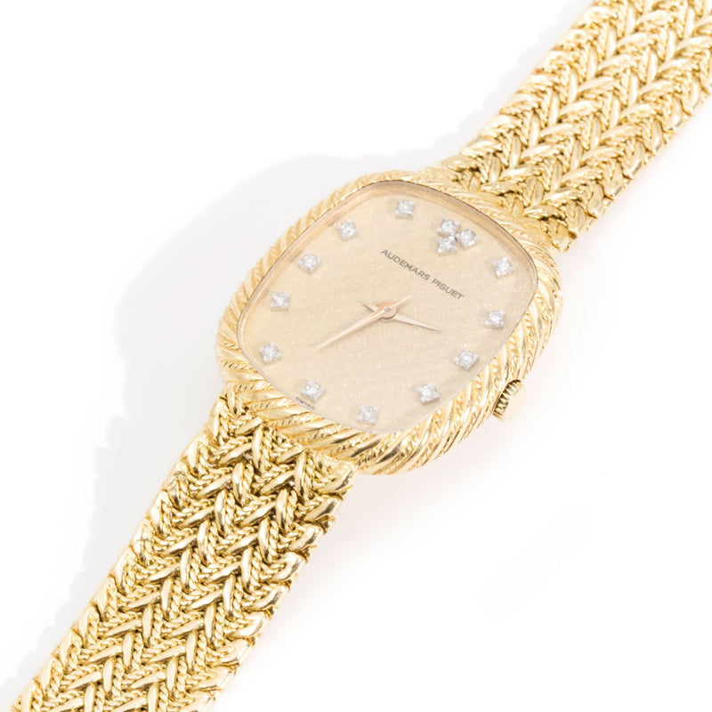 Audemars Piguet 18 Carat Yellow Gold Diamond Watch Watches Audemars Piguet