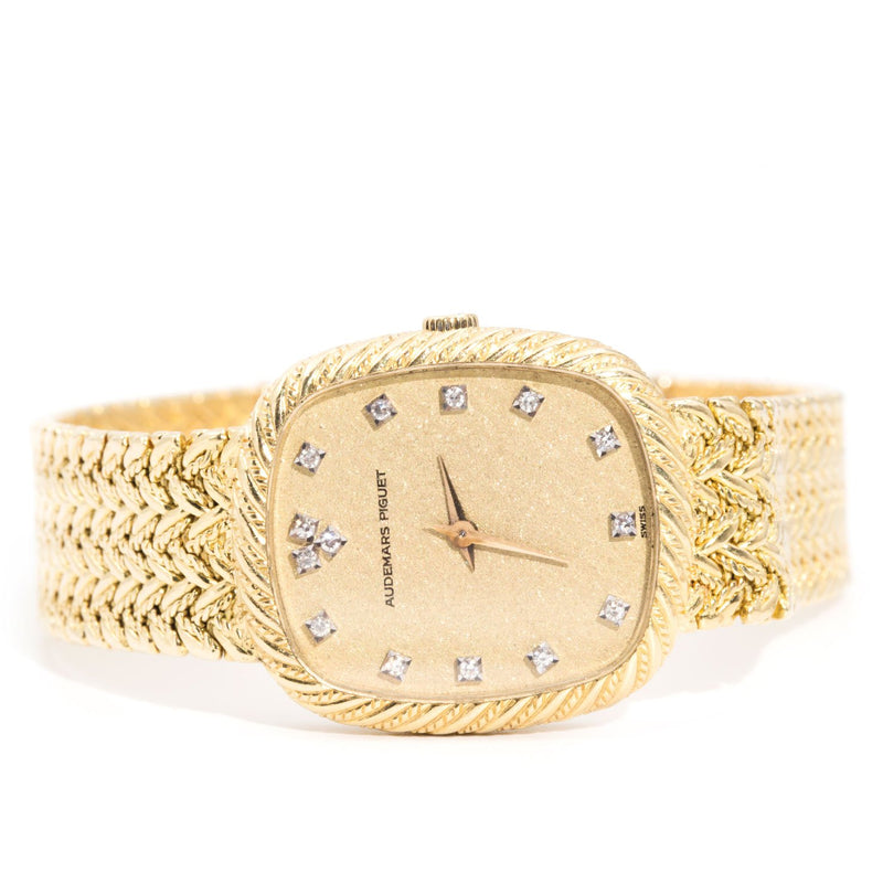 Audemars Piguet 18 Carat Yellow Gold Diamond Watch Watches Audemars Piguet Imperial Jewellery - Hamilton