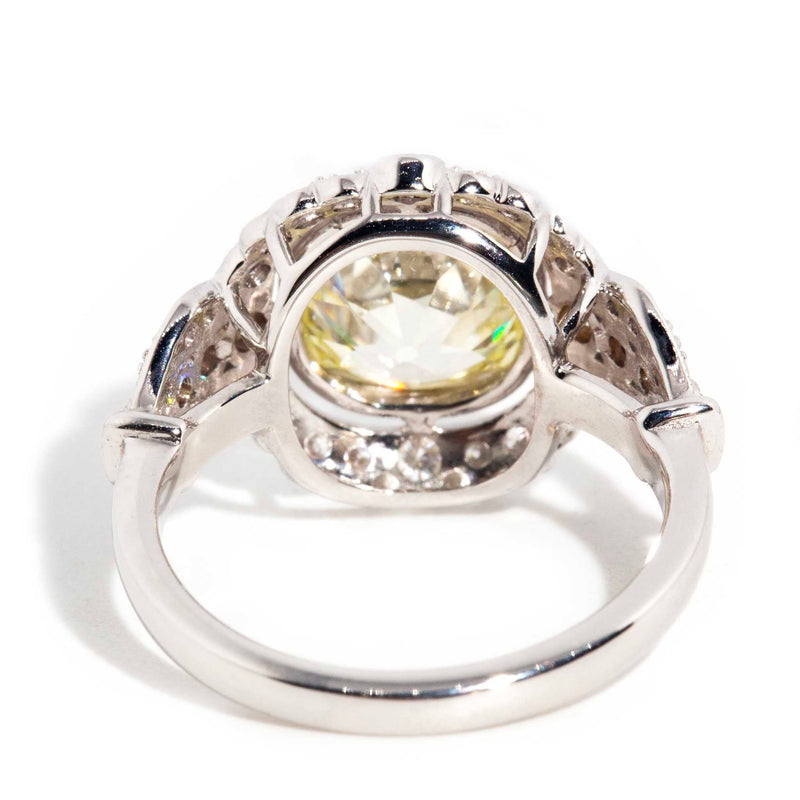 Edwardian-Style Platinum Antique Old Mine-Cut Diamond Engagement Ring –  Tenenbaum Jewelers
