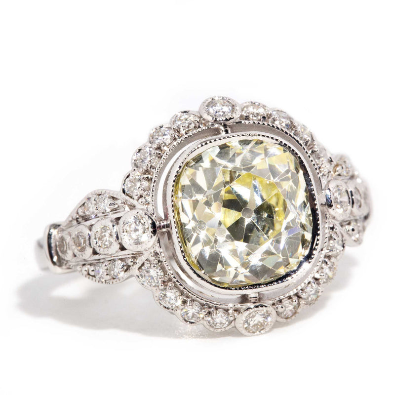 Audrey 3.20 Carat Old Mine Cut Diamond Ring 18 Carat Gold* OB Rings Imperial Jewellery 