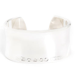Authentic Tiffany & Co. "1837" Wide Cuff in Sterling Silver Bracelets/Bangles Tiffany & Co. Imperial Jewellery - Hamilton