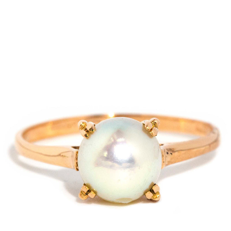 Aya 1970s Pearl Vintage Ring 18ct Gold* DRAFT Rings Imperial Jewellery Imperial Jewellery - Hamilton 