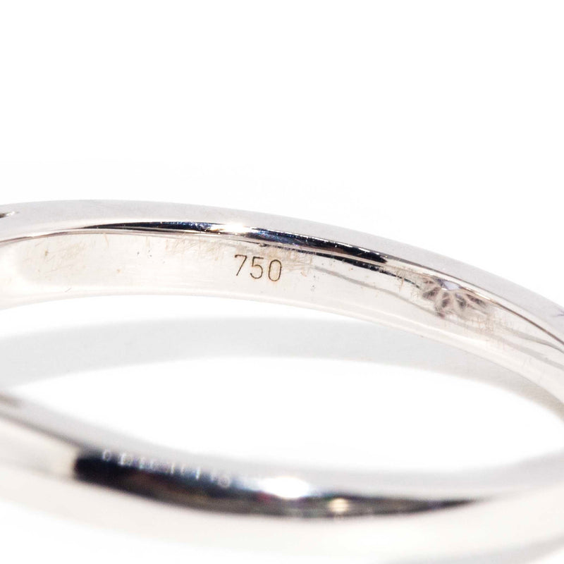 Azure Petite 18ct White Gold Sapphire & Diamond Ring Rings Imperial Jewellery 