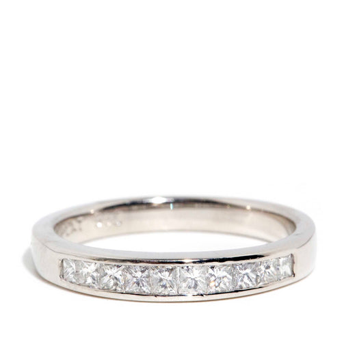 Bailey Channel Set Diamond Platinum Half Eternity Ring