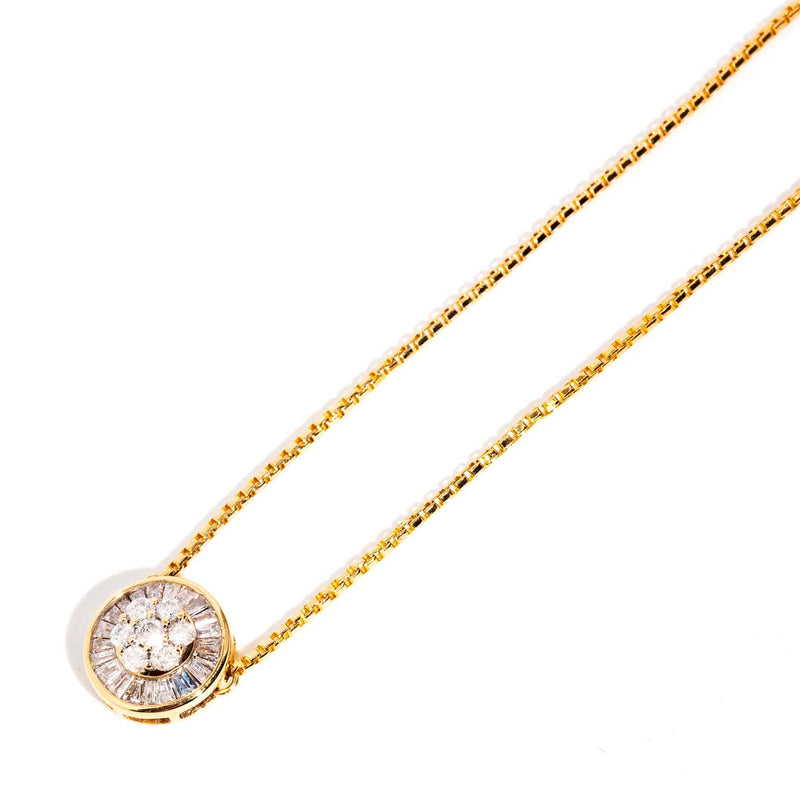 Bea Reinvented Vintage Diamond 9ct Gold Necklet 14ct Chain* DRAFT Pendants/Necklaces Imperial Jewellery 