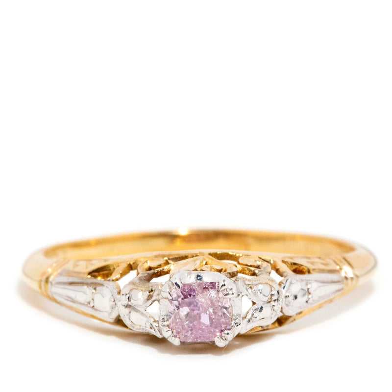 Bella Circa 1960s Pink Diamond Filigree Ring 9ct Gold* DRAFT Rings Imperial Jewellery Imperial Jewellery - Hamilton 