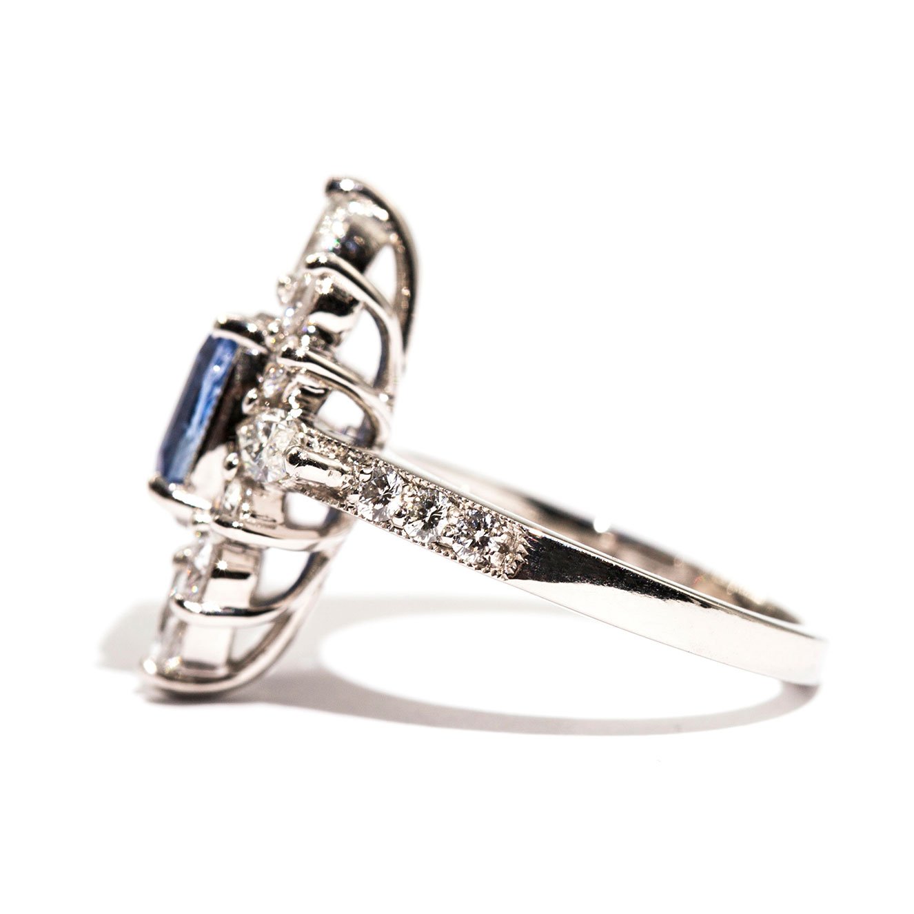 Bicheno Sapphire & Diamond Ring Ring Imperial Jewellery - Auctions, Antique, Vintage & Estate 