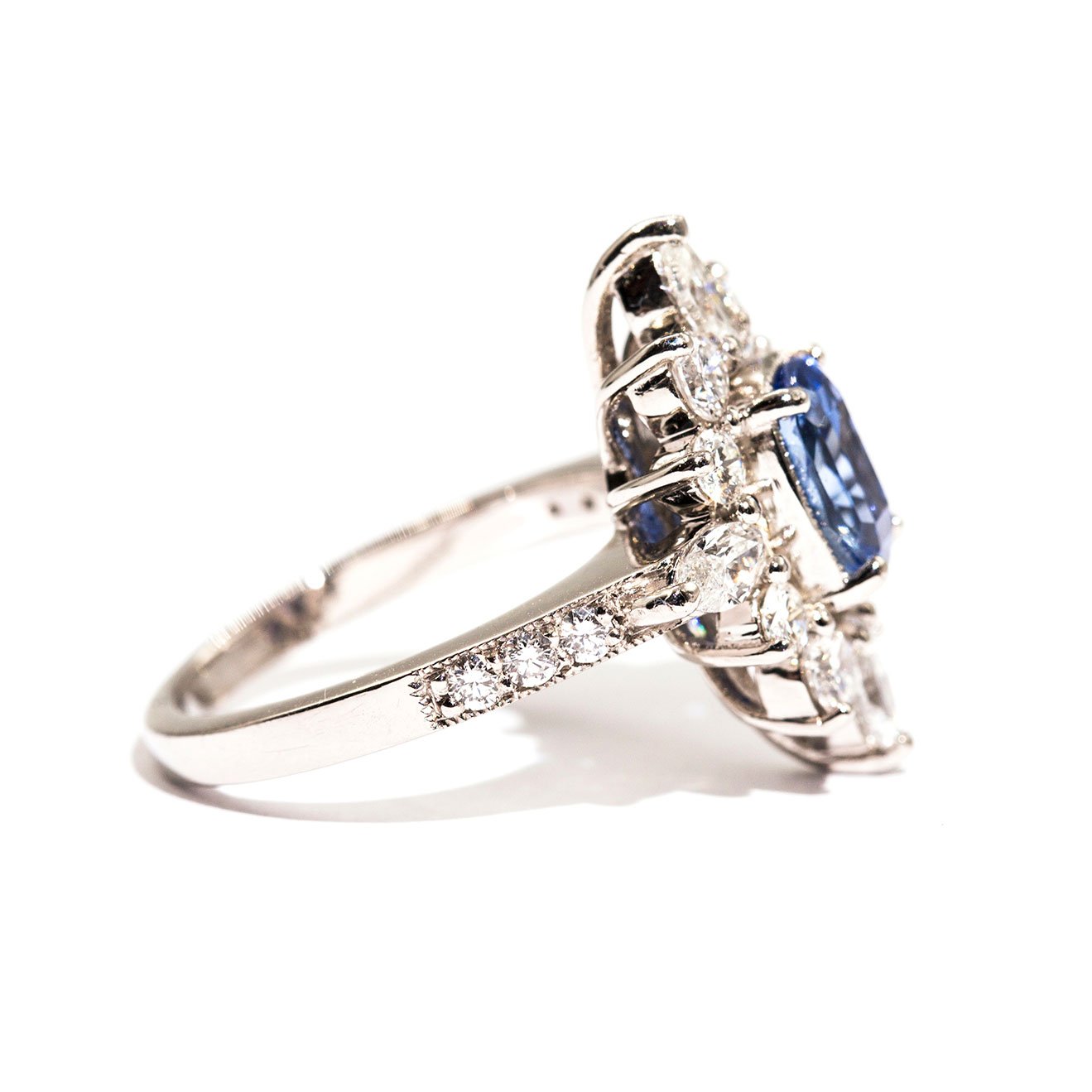 Bicheno Sapphire & Diamond Ring Ring Imperial Jewellery - Auctions, Antique, Vintage & Estate 