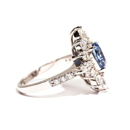 Bicheno Sapphire & Diamond Ring Ring Imperial Jewellery - Auctions, Antique, Vintage & Estate 