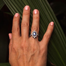 Bicheno Sapphire & Diamond Ring Ring Imperial Jewellery - Auctions, Antique, Vintage & Estate 