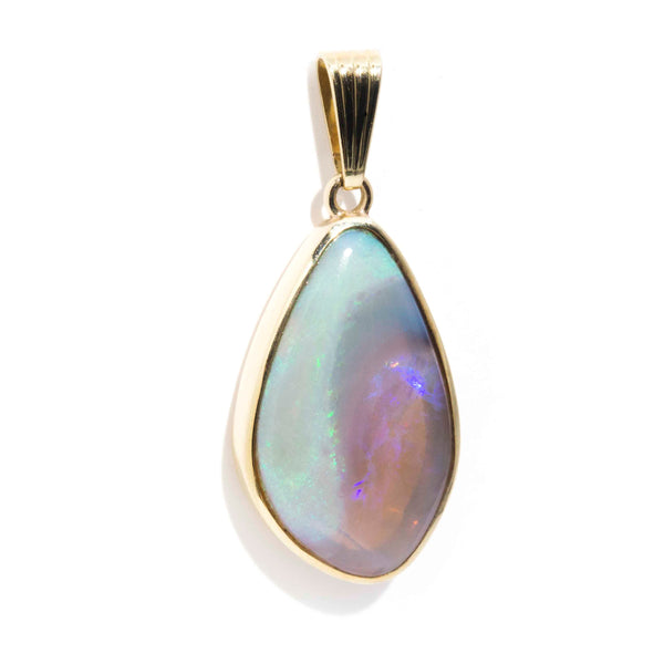 Blythe 14ct Gold Vintage Freeform Dark Opal Pendant* $ Pendants/Necklaces Imperial Jewellery 