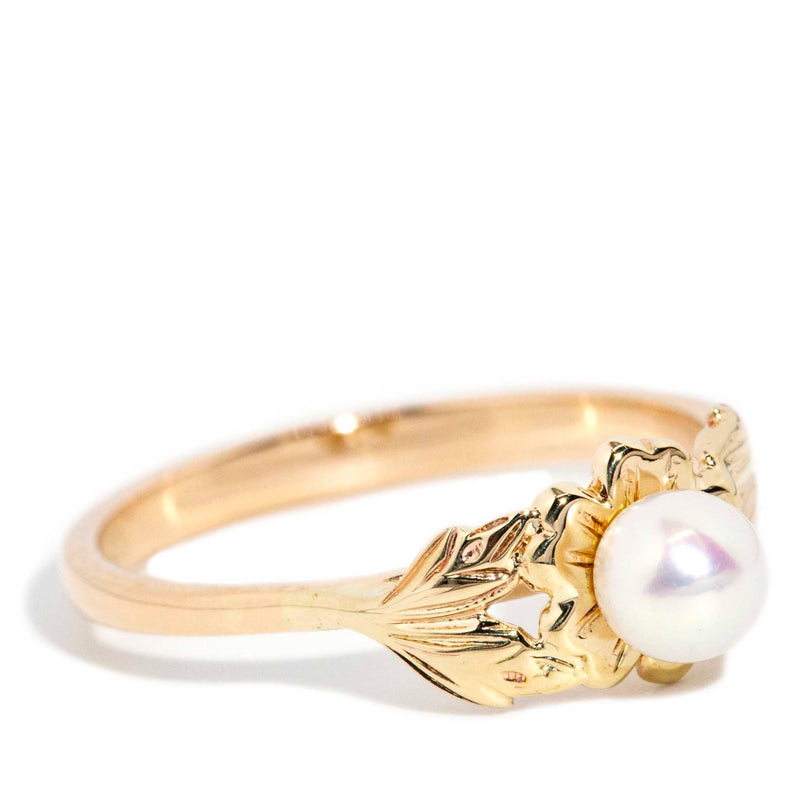 Blythe 1960s Cultured Pearl Ring 14ct Gold* DRAFT Rings Imperial Jewellery 