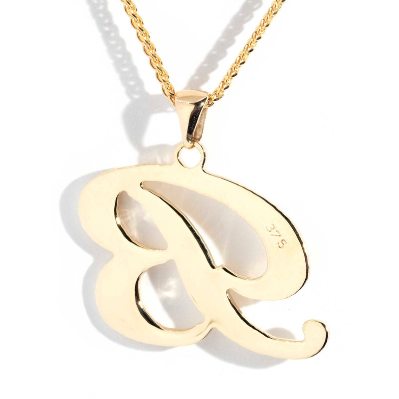 Brianna 9ct Yellow Gold Letter "B" Pendant & Chain* Gemmo Pendants/Necklaces Imperial Jewellery 