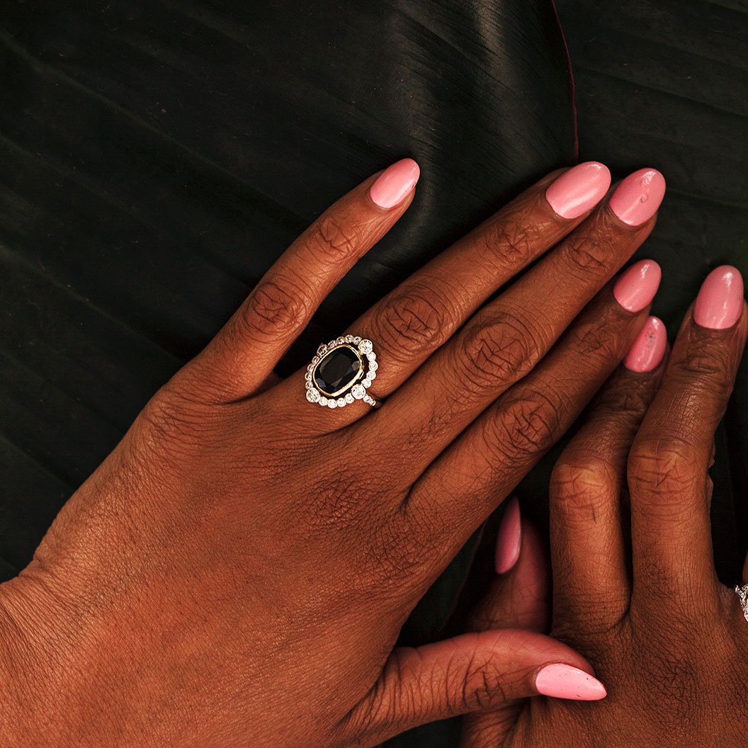 Wedding rings with best sale sapphires and diamonds