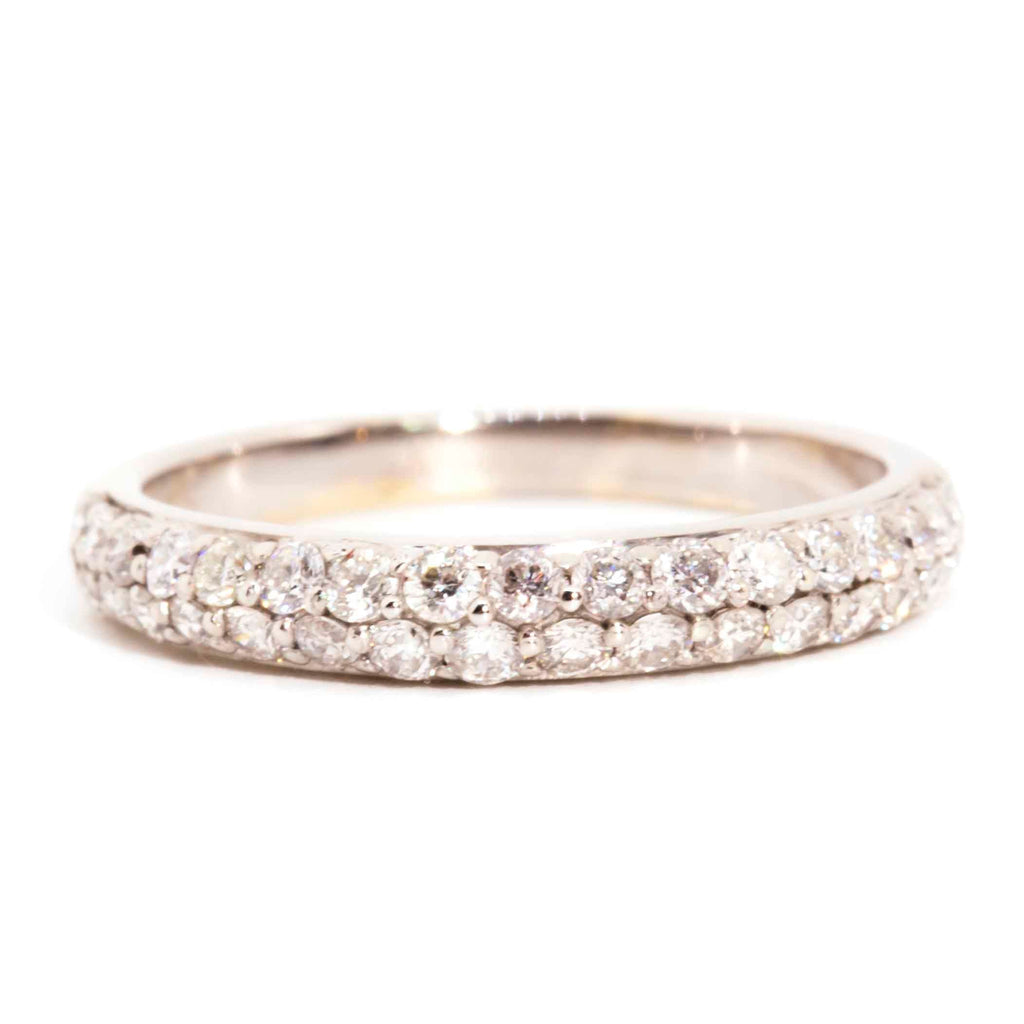 Cali 9ct Gold Diamond Bead Set Vintage Band