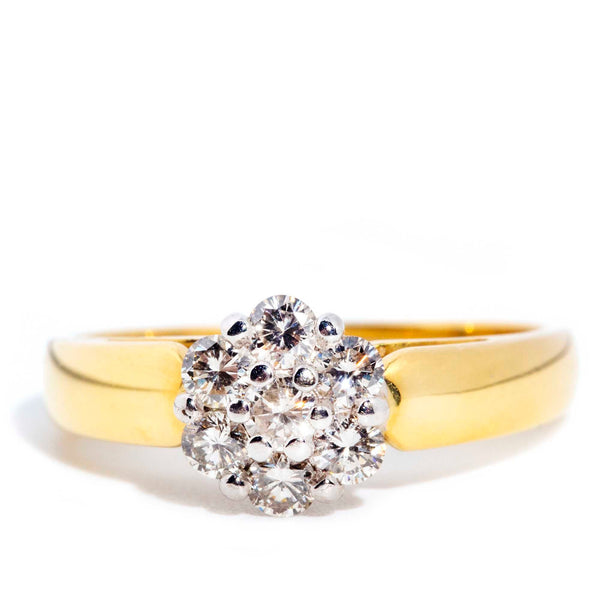 Calla Contemporary 18ct Gold Diamond Flower Cluster Ring Rings Imperial Jewellery Imperial Jewellery - Hamilton 