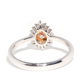 Camilla Pear Cut Pink Diamond 18ct Gold Cluster Ring Rings Imperial Jewellery