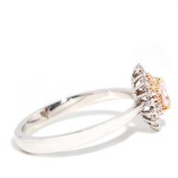 Camilla Pear Cut Pink Diamond 18ct Gold Cluster Ring Rings Imperial Jewellery