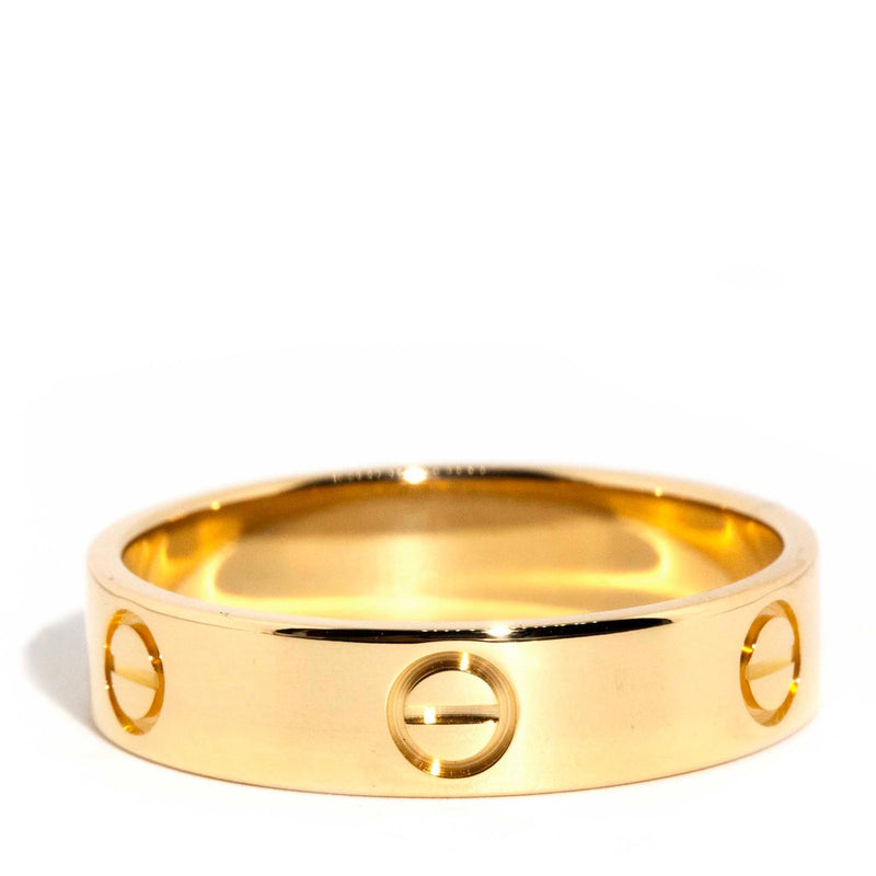 Cartier 18k Yellow Gold and 0.50ct Six Diamond Love Band Ring Size 55 –  Joseph Robert Jewelers