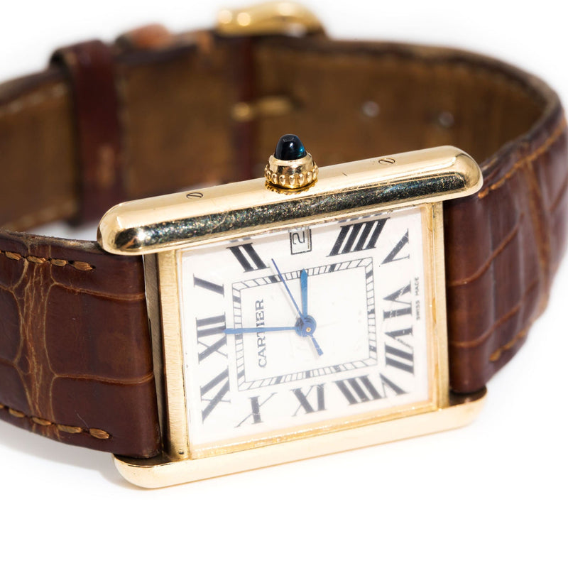 Cartier Tank 18 Carat Gold Vintage Watch Circa 2000 Watches Gucci