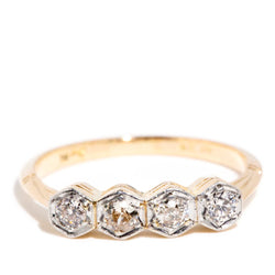 Carys 1950s Old Cut Diamond Ring 18ct & Platinum* DRAFT Rings Imperial Jewellery Imperial Jewellery - Hamilton 