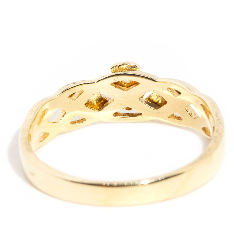 Chance 9ct Gold Open Pattern Claddagh Ring Rings Imperial Jewellery 