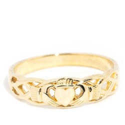Chance 9ct Gold Open Pattern Claddagh Ring Rings Imperial Jewellery Imperial Jewellery - Hamilton 
