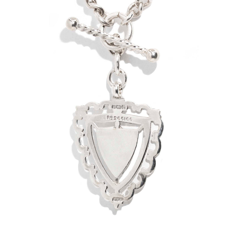 Charlotte Edwardian 1907 Silver Fob Chain & Detachable Pendant* DRAFT Pendants/Necklaces Imperial Jewellery 