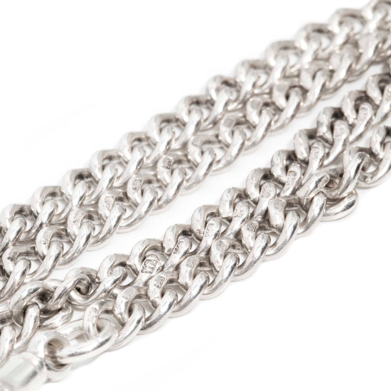 Charlotte Edwardian 1907 Silver Fob Chain & Detachable Pendant* DRAFT Pendants/Necklaces Imperial Jewellery 